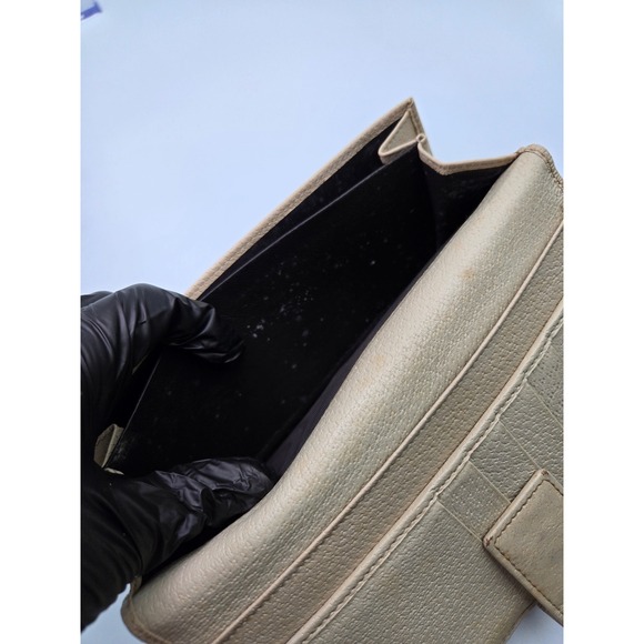 Gucci GG Canvas Monogram Beige Brown Long‎ Wallet Designer Women's - Picture 6 of 12